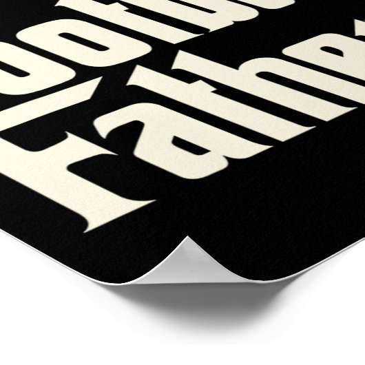 サッカーの父 – 父の日サンデーボールゲーム値リスト ポスター (角)