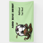 サッカーの獣のバナー 横断幕 (縦)