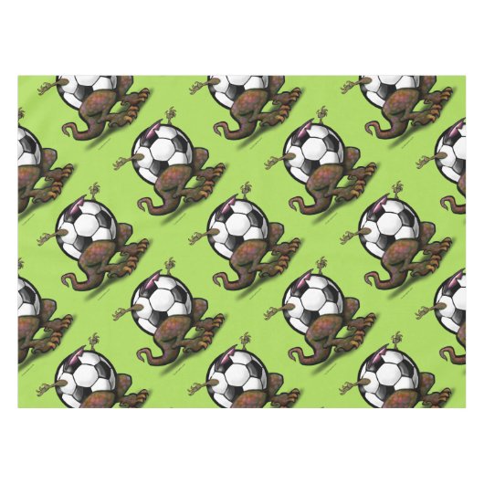 サッカーの獣 テーブルクロス (正面(横))