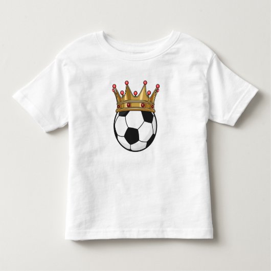 サッカーの王冠 トドラーTシャツ (正面)