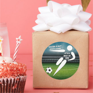 サッカーの生活を送る ラウンドシール