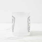 サッカーの男の子のゴールキーパーのTシャツおよびギフト フロストグラスマグカップ (中央)