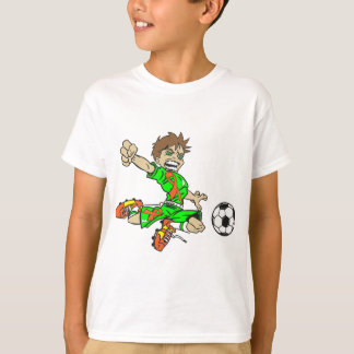 サッカーの男の子M.S. AWARENESS RIBBON Tシャツ