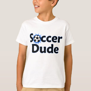 サッカーの男プレーヤー名前または数子供のTシャツ Tシャツ