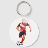 サッカーの男子選手 キーホルダー (裏面)