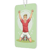サッカーの男性選手 カーエアーフレッシュナー (左)