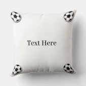 サッカーの画像カスタム文字印刷パーソナライズされた クッション (裏面)