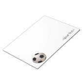 サッカーの白黒球 ノートパッド (アングル)