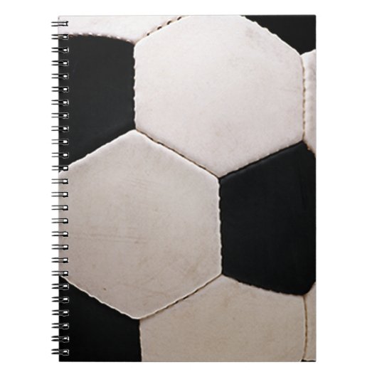 サッカーの白黒球 ノートブック (正面)