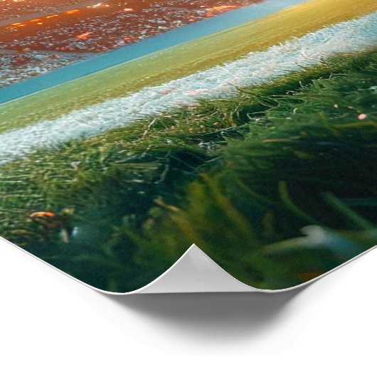 サッカーの白 ポスター (角)