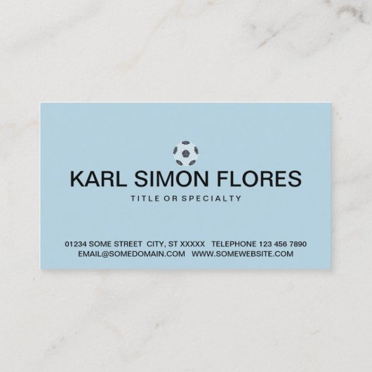 サッカーの神聖な幾何学 名刺 (裏面)
