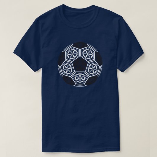 サッカーの神聖な幾何学 Tシャツ (デザイン正面)
