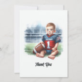 サッカーの第1の誕生日 サンキューカード (正面)