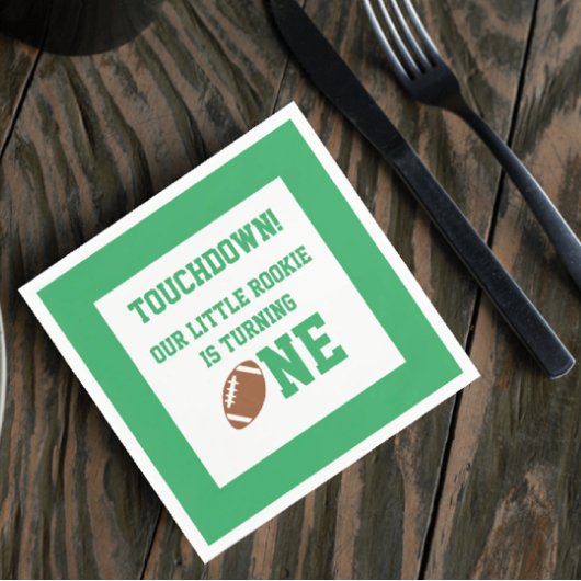 サッカーの第1の誕生日 スタンダードカクテルナプキン