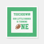 サッカーの第1の誕生日 スタンダードカクテルナプキン (正面)