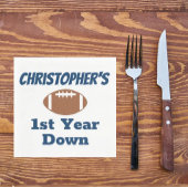 サッカーの第1の誕生日 スタンダードランチョンナプキン