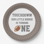 サッカーの第1の誕生日 ペーパープレート (正面)