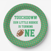 サッカーの第1の誕生日 ペーパープレート (正面)