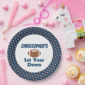 サッカーの第1の誕生日 ペーパープレート (パーティー)