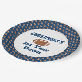 サッカーの第1の誕生日 ペーパープレート (アングル)