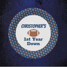 サッカーの第1の誕生日 ペーパープレート