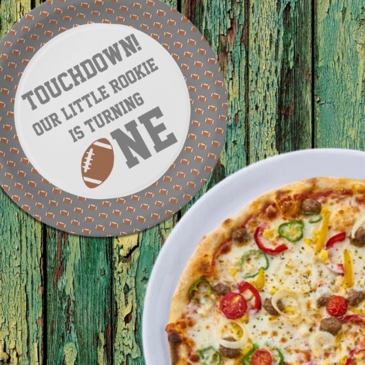 サッカーの第1の誕生日 ペーパープレート