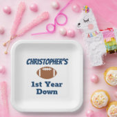 サッカーの第1の誕生日 ペーパープレート (パーティー)