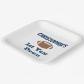 サッカーの第1の誕生日 ペーパープレート (傾斜あり)