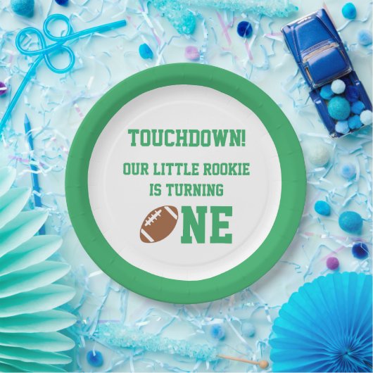 サッカーの第1の誕生日 ペーパープレート (パーティー)