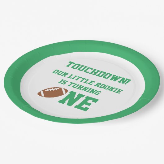 サッカーの第1の誕生日 ペーパープレート (アングル)