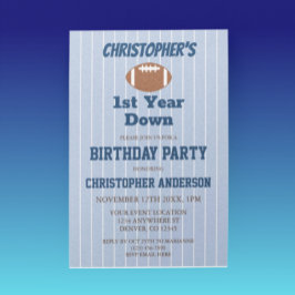 サッカーの第1の誕生日 招待状