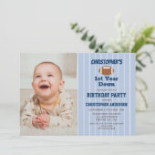 サッカーの第1の誕生日 招待状 (スタンド正面)