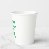 サッカーの第1の誕生日 紙コップ (左)