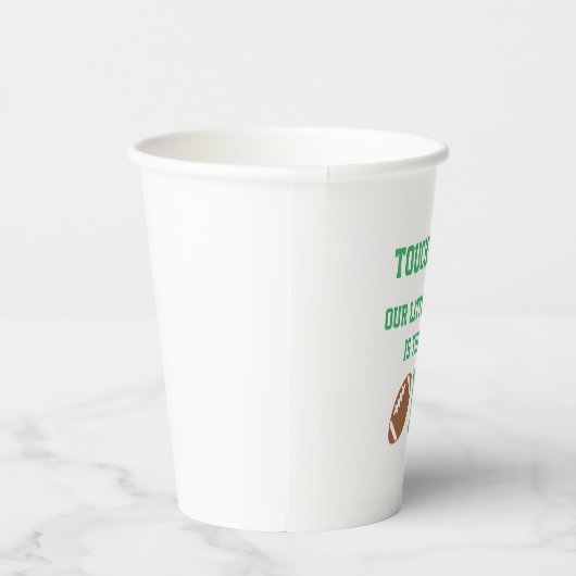 サッカーの第1の誕生日 紙コップ (右)