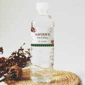 サッカーの第1誕生日パーティーウォーターボトルラベル ペットボトルラベル