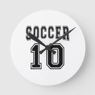 サッカーの第10デザイン ラウンド壁時計