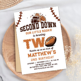 サッカーの第2の誕生日パーティの招待状 招待状