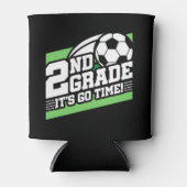 サッカーの第2級サッカー初日新学期 缶クーラー (正面)