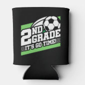 サッカーの第2級サッカー初日新学期 缶クーラー (裏面)