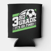 サッカーの第3回サッカー初日新学期 缶クーラー (正面)