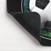 サッカーの紋章の青緑のマウスパッド マウスパッド (コーナー)