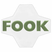 サッカーの緑と白のフックボール サッカーボール (フラット)