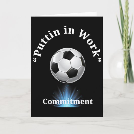 サッカーの練習 カード (正面)