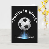 サッカーの練習 カード (黄色い花)