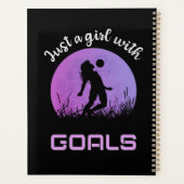 サッカーの美しいゴールの女の子 プランナー手帳 (裏面)