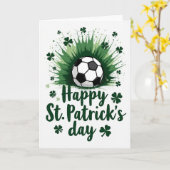 サッカーの聖パトリックの日のカード カード (黄色い花)