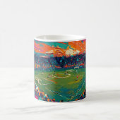 サッカーの芸術 (#1) コーヒーマグカップ (中央)
