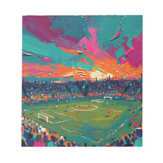 サッカーの芸術 (#1) ノートパッド (正面)
