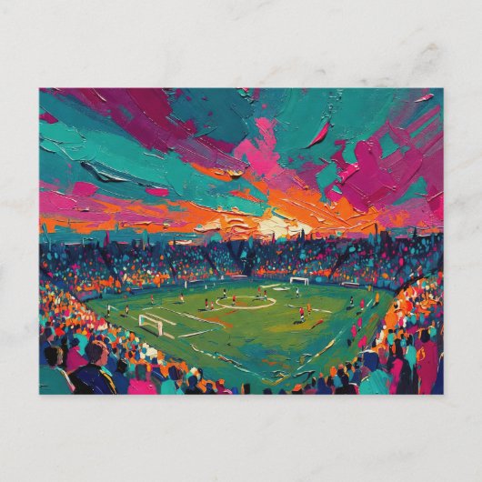 サッカーの芸術 (#1) ポストカード (正面)