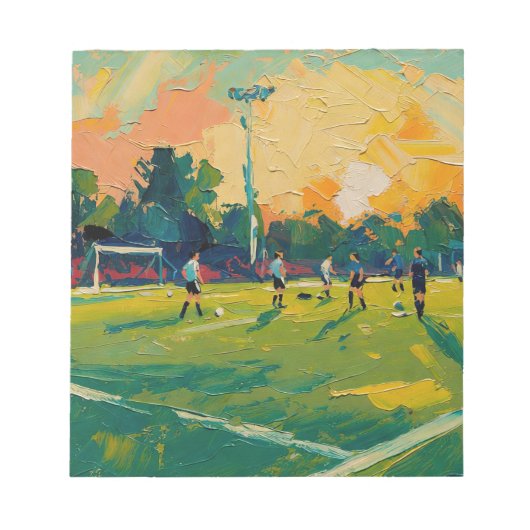 サッカーの芸術 (#2) ノートパッド (正面)